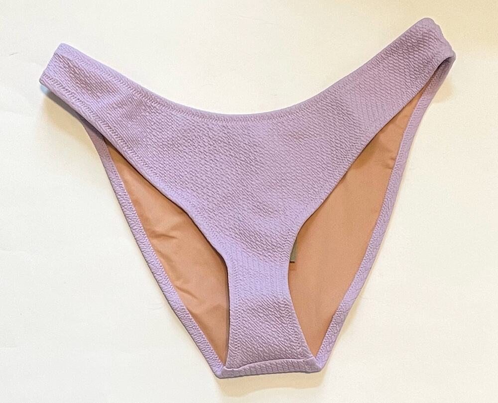 J. Crew High Leg Bikini Swim Bottom Purple Size Large NEW